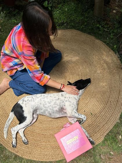 Celebrating Friendship Day with a relaxing belly rub. Sometimes the best gift is simply quality time, but a box of treats from our bakery is a close second.