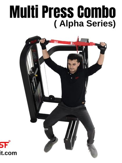 A top-down view of the shoulder press.