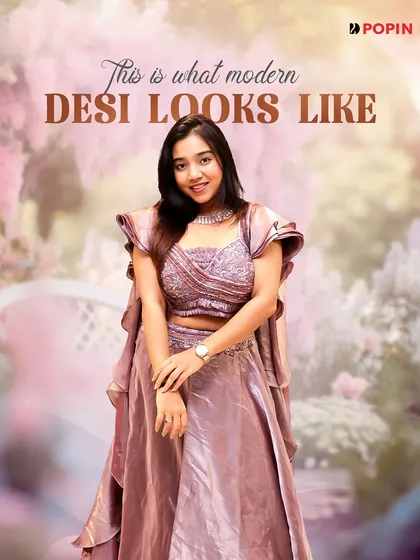 This is what modern desi looks like. I specialize in fusion and Indo-Western outfits that blend traditional styles with contemporary trends, perfect for the modern Indian woman who wants something unique for her next event.