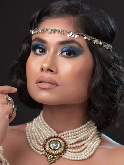 Another pose from the blue smokey eye series.