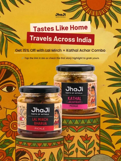 Try our Patakha Pickle Pack, a special combo of two of our most loved bold flavours: the spicy Lal Mirch Bharua and the chunky Kathal ka Achaar.