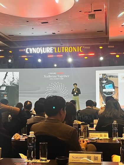 The audience at the APAC Summit in Ho Chi Minh, Vietnam. International forums like this are crucial for gaining a global perspective on aesthetic dermatology and bringing fresh learnings back to my practice.