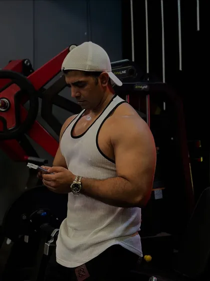 Just a shoulder warm-up. Even warming up requires focus and proper form to prepare the muscles for the work ahead.