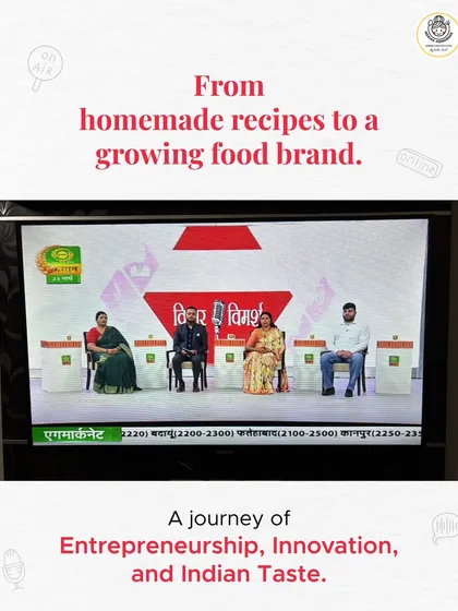 This was a special moment for us, sharing our journey from a home kitchen to a growing food brand on national television.