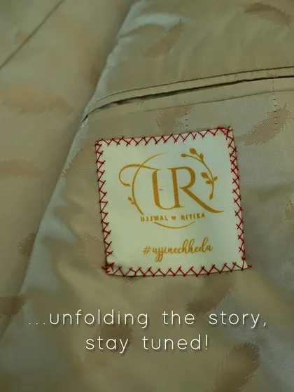 We create personalized labels with your wedding logo or hashtag, stitched inside your garment. It's a unique way to capture a memory and make your outfit a cherished keepsake for years to come.