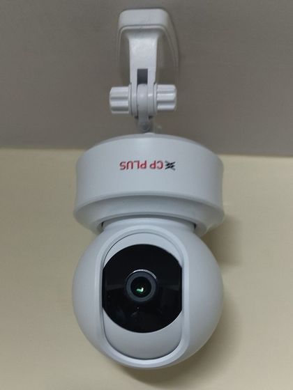 Another angle of the versatile CP-E31A camera, showing its ability to tilt and cover different angles.