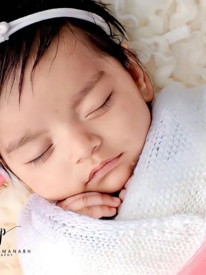 Another beautiful close-up of the sleeping baby.