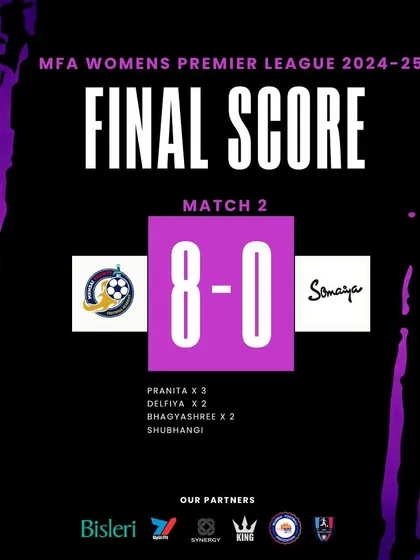 An 8-0 victory in our second game of the women's premier league.