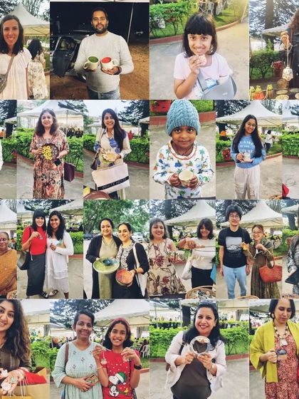 More happy faces from my pop up sale. It's a wonderful feeling when people stop by just to say they find my ceramics beautiful.