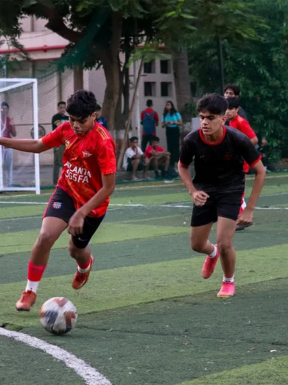 An attacking move from our U18 team, showing the dynamic and forward thinking football we teach.