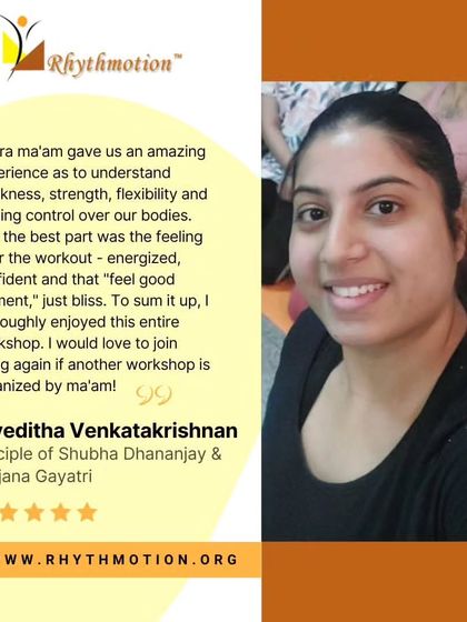Niveditha describes the feeling after a workout as energized, confident, and blissful. This is the core of my philosophy: movement should make you feel good.