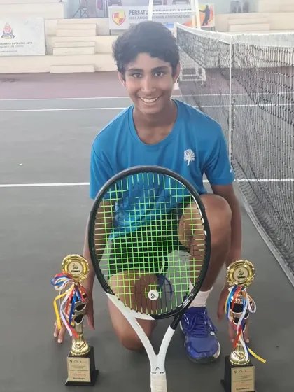 A double victory in Malaysia. Big congratulations to Tavish Pahwa for winning both the Under 14 Singles and Doubles titles at the prestigious Asian Grade A Tennis Tournament in Selangor.