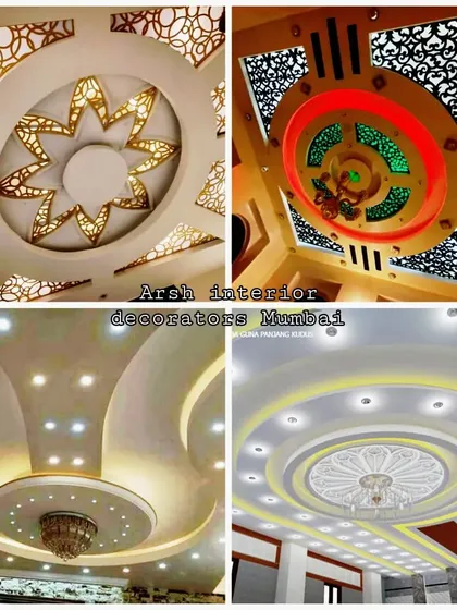 A showcase of grand, circular false ceiling designs. These are perfect for creating a luxurious focal point in a large room.