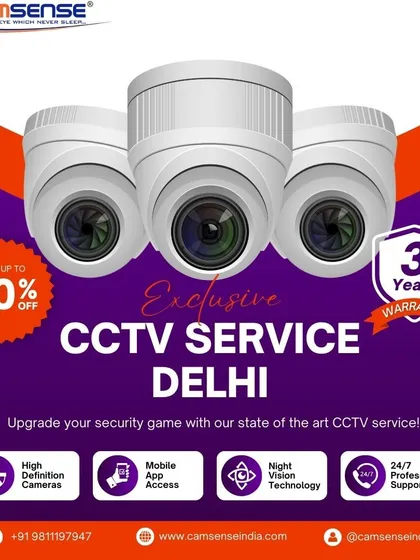 Upgrade your security with my state-of-the-art CCTV service in Delhi. I provide high-definition cameras, mobile app access, and professional support, all backed by a 3-year warranty.