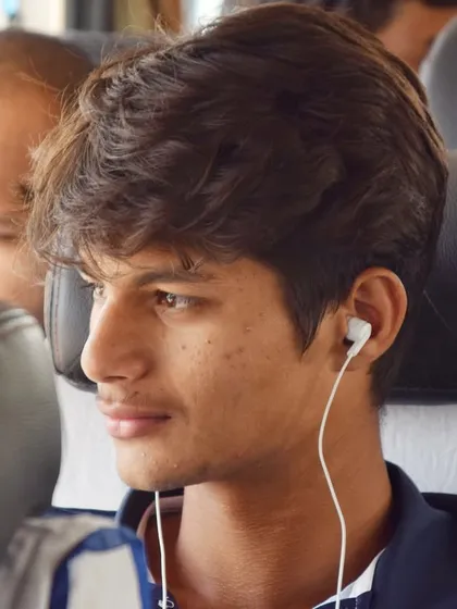 Game face on. Even during travel, our players are thinking about the game. This is the dedication it takes to succeed.