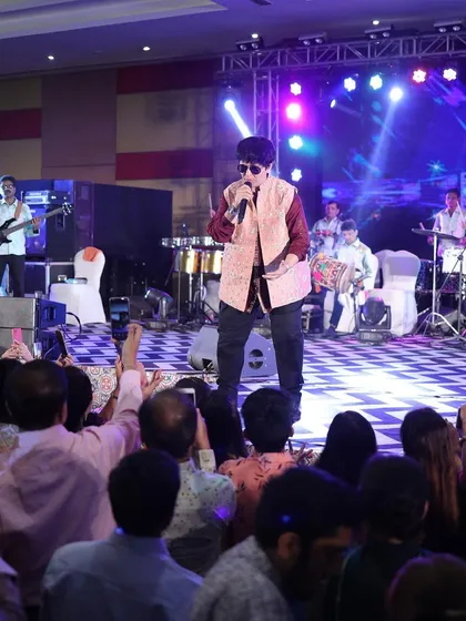 We manage top-tier entertainment to make your Sangeet night unforgettable, including performances by renowned artists like Falguni Pathak.
