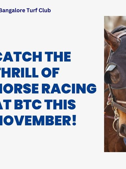 Catch the thrill of horse racing at BTC this November. Feel the energy and witness the speed of our champion horses.