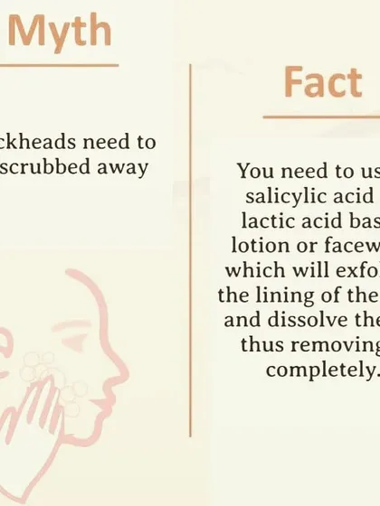 A common myth I hear is that you need to scrub blackheads away. In this post, I explain why that approach doesn't work and can even irritate your skin. I share the factual, science-backed method using gentle exfoliants like salicylic or lactic acid to dissolve oil and clear pores effectively for healthier skin.