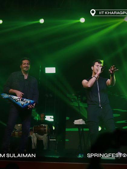 The legendary duo Salim-Sulaiman commanding the stage at Springfest 2024.