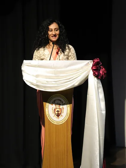 Speaking to the graduating students at my alma mater. My message was simple: success has no timeline. Work hard, be proud of your journey, and define success in your own eyes.