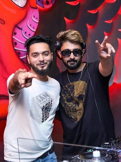 Posing with a friend at Tipsy Bull on a Sunday.