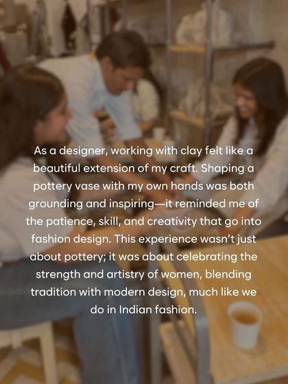 We were honored to host the "Women of Aditi Gupta" for a special Women's Day workshop. It was a beautiful blend of fashion, art, and female creativity.
