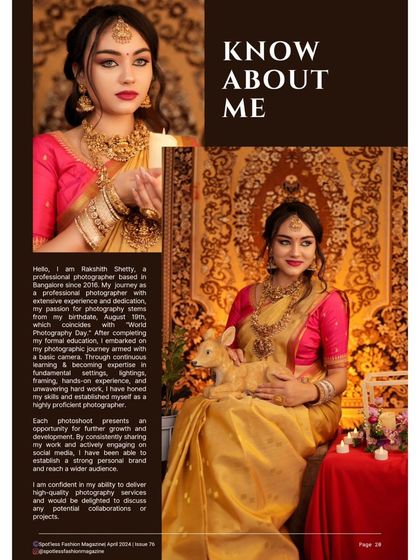 Rakshith Shetty - Fashion & Portfolio Photography Creative & Concept Shoots photo 16