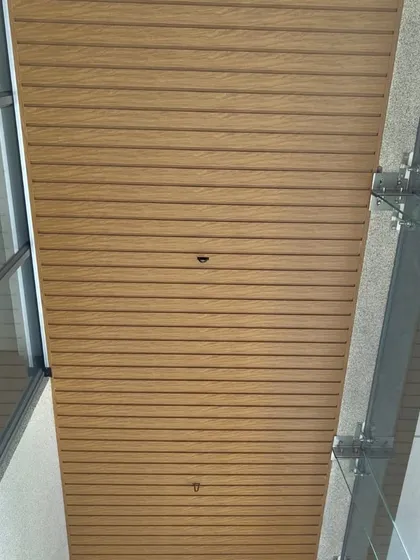 A duplicate of image 2, showing the metal ceiling.
