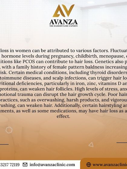For women, hair loss can be complex, linked to hormonal shifts from pregnancy or PCOS, genetics, and even certain hair care practices. We conduct a thorough assessment to understand the unique factors at play.