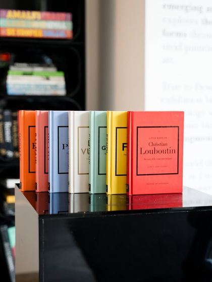 A colorful set of books from the Christian Louboutin collection, part of our Armani Libri offerings. These books add a touch of style and knowledge to any space.