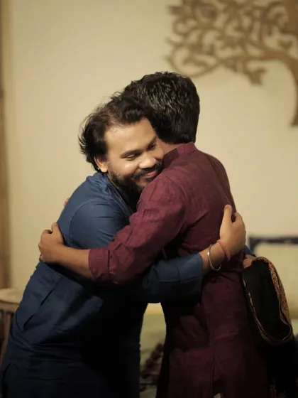 A series of photos from a baithak-style concert in Delhi with sarod player Pratik Shrivastav bhai. The intimate setting allows for a deeper connection with the audience.