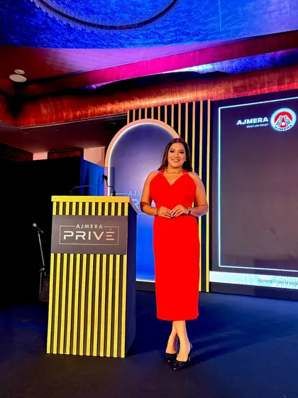 Another professional shot from the Ajmera Realty launch.