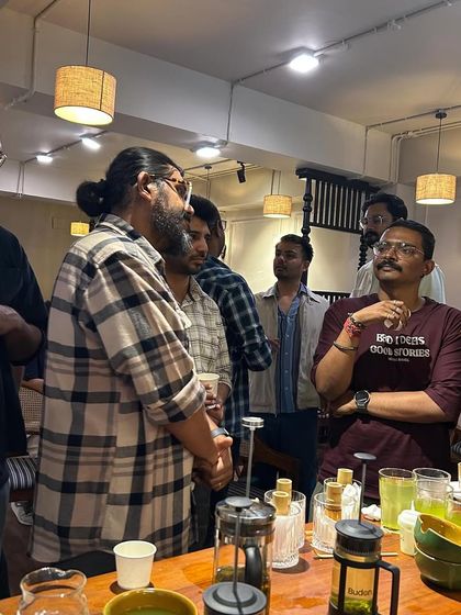 Participants at our Jaipur event engaged in a discussion about water chemistry for coffee and tea.