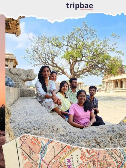 A Hampi-themed collage for our Christmas holiday trips.