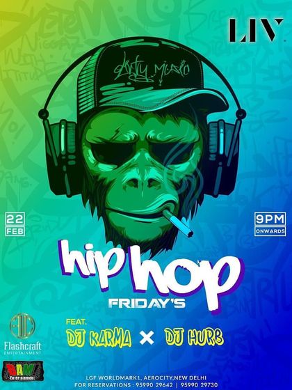 'Hip Hop Fridays' at LIV Bar in Aerocity, a prime location for partygoers in New Delhi.