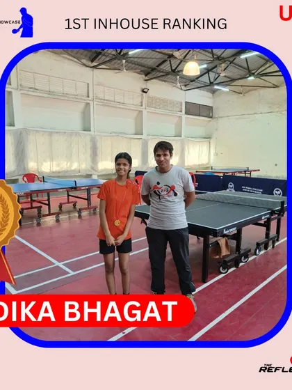 Congratulations to Vedika Bhagat for her fantastic performance, winning the Gold Medal in the U-15 girls' category at our academy's ranking tournament.