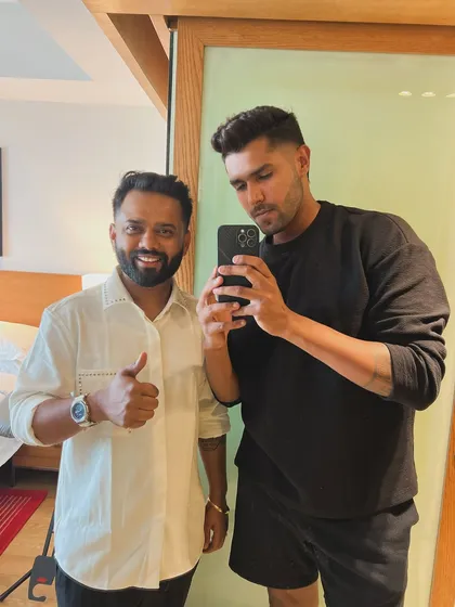 Fresh cut vibes for Harshit Rana of KKR. A new look with the same confidence.