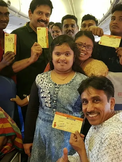 Our troupe on the way to a performance. We travel across the country to bring our shows to different cities and audiences, and every journey is an adventure.