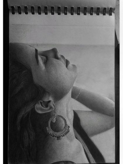 Kuch khawab pure karne chala hoon, main apni neenden gawa baitha hoon. This portrait has a more melancholic and artistic feel, focusing on light and shadow.