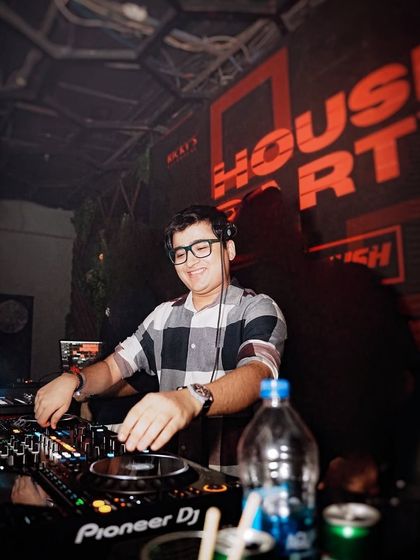 Always pushing my creative boundaries, one show at a time. This shot captures my smile of satisfaction during a great set.