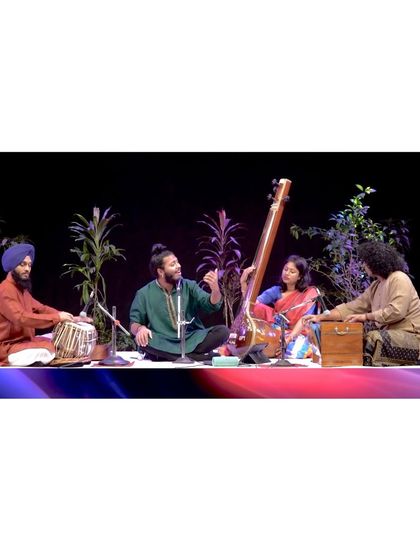 I am so grateful and blessed to be a part of this Indian Classical Music Concert, 'Teen Sur Teen Taal,' dedicated to the memory of the legendary Ustad Zakir Hussain.