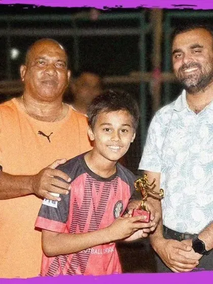Aarav Mandal was named Best Player for the Under-11 age group at the GenNext Football Tournament.