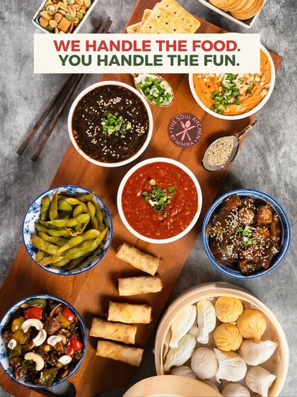 For your New Year's Eve party, let me handle the food while you handle the fun. Here's a beautiful Oriental spread.