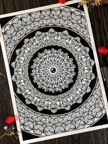 Classic Black & White Mandalas photo 3