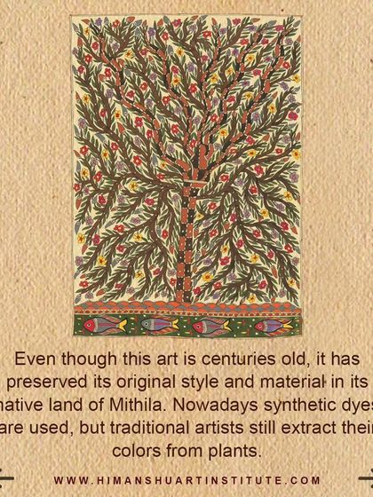 Learn about the rich history of Madhubani painting through this series. We explain its origins in the Mithila region of Bihar and the symbolism behind its beautiful motifs.