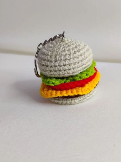 For the fast-food lover, a set of burger and fries keychains.