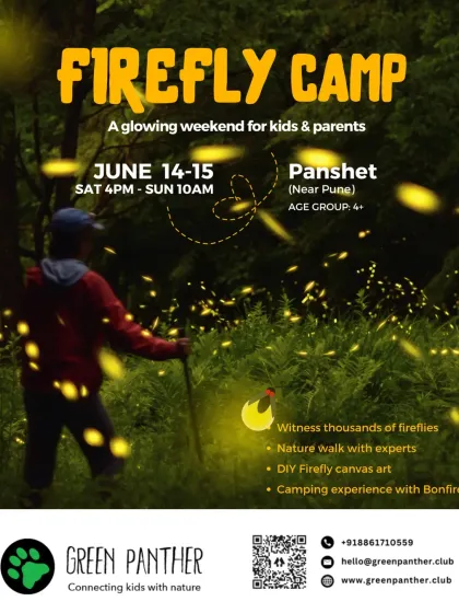 The last slot for our magical Firefly Camp season in Panshet, near Pune.