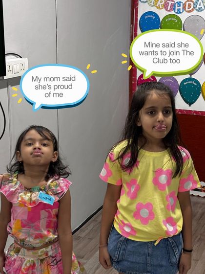 "My mom said she's proud of me." "Mine said she wants to join The Club too." The adorable and funny things kids say always brighten our day.