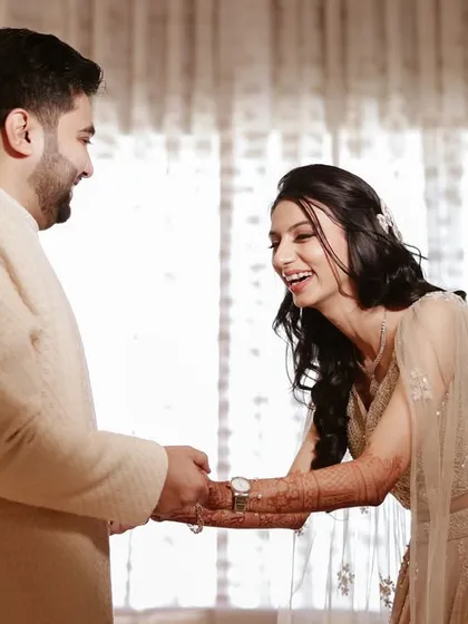 That shared laugh that says it all. We love capturing these candid interactions during couple photoshoots, because real smiles always make the best pictures.