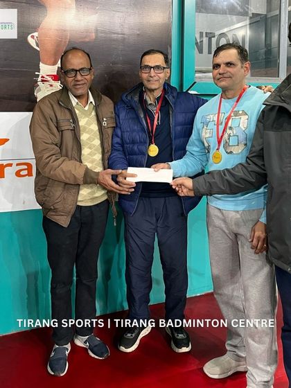 An awards ceremony for the 40+ category, showing my commitment to lifelong participation in sports.